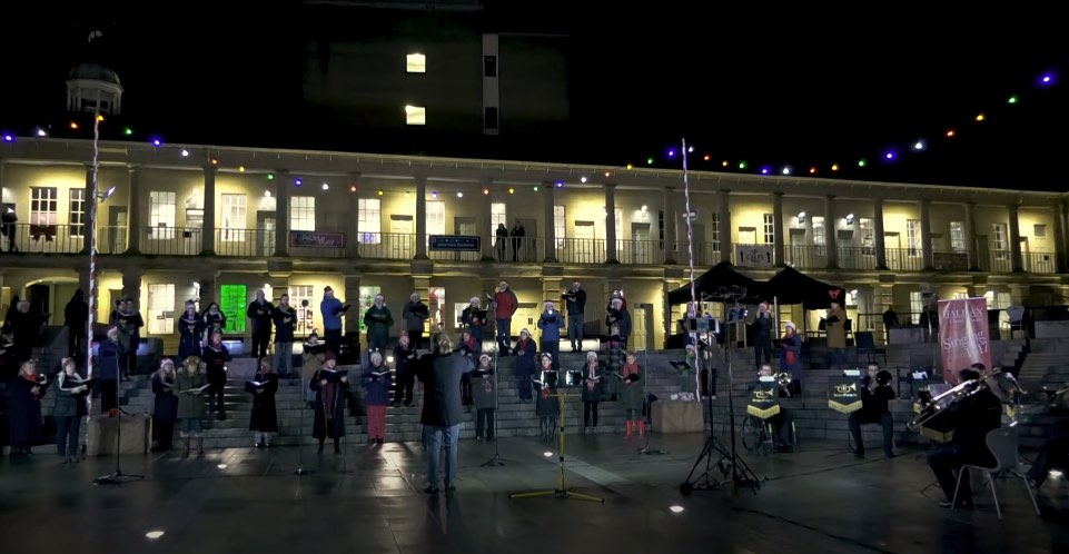 Carols in the Halifax Piece Hall, December 2020